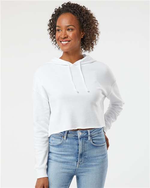 Independent Trading Co. AFX64CRP - Women's Lightweight Crop Hooded