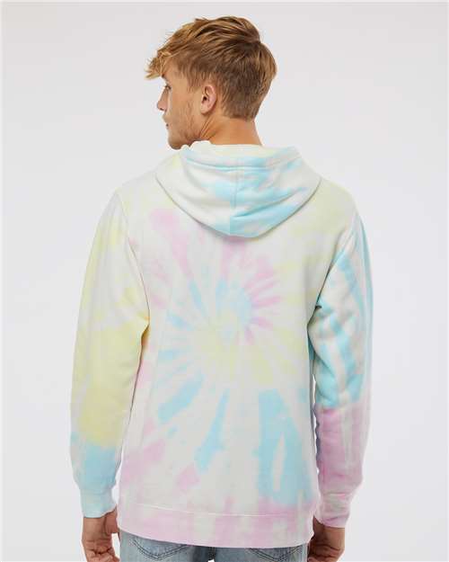 Unisex Midweight Tie-Dyed Hooded Sweatshirt