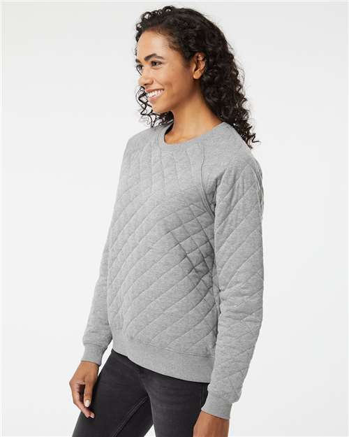Women's Quilted Crewneck Pullover