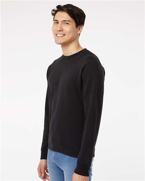 Unisex Triblend Fleece Crewneck Sweatshirt – On Model – Side