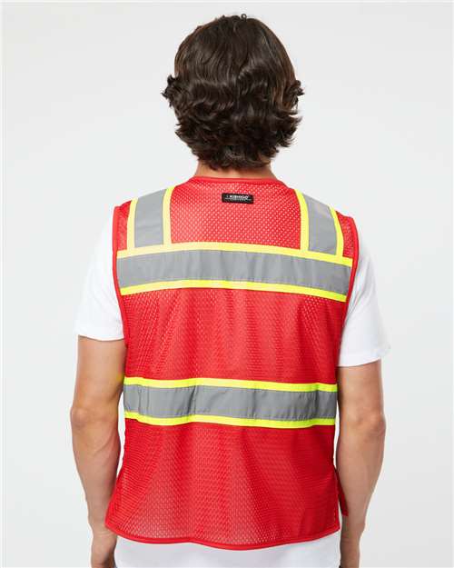 Unisex EV Series® Enhanced Visibility 3 Pocket Mesh Vest