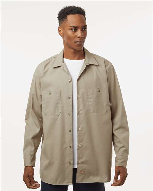 Men's Tall Industrial Long Sleeve Work Shirt