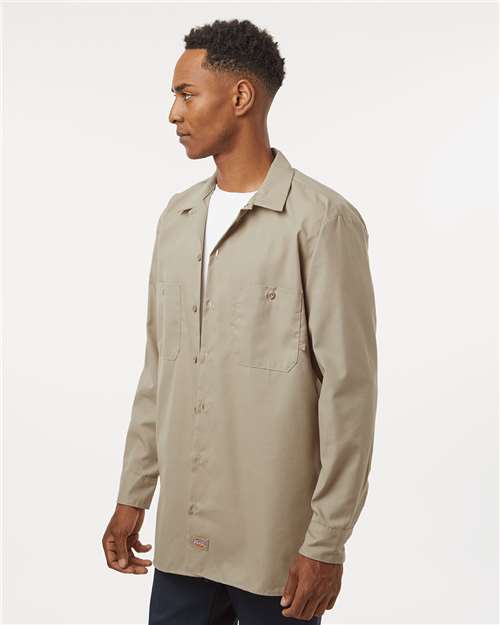 Men's Tall Industrial Long Sleeve Work Shirt