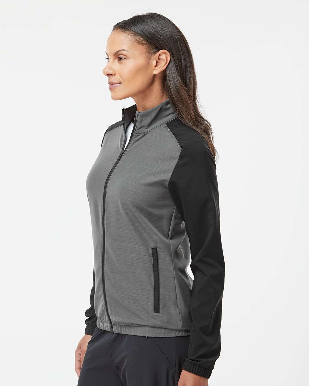 mero Oceanía Rústico Adidas A547 - Women's Heather Block Full-Zip Wind Jacket