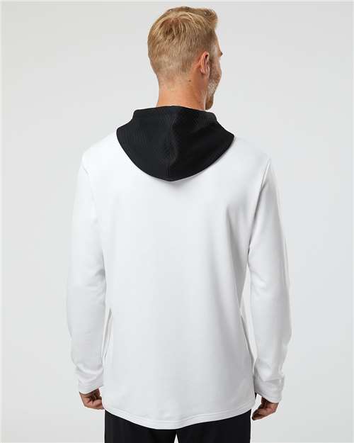 Men's Textured Mixed Media Midweight Hooded Sweatshirt