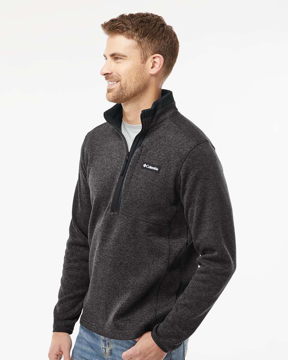 Columbia Men's Sweater Weather Half-Zip, M / City Grey Heather