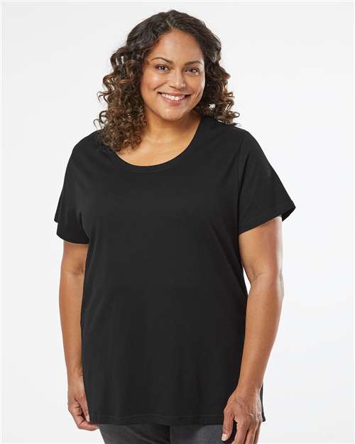 Women's Curvy Collection Fine Jersey Tee