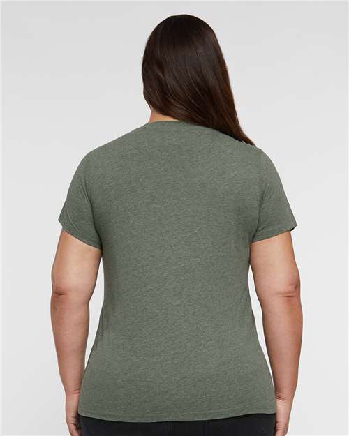 Women's Curvy Collection Fine Jersey V-Neck Tee