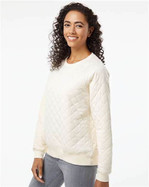 Women's Quilted Crewneck Pullover