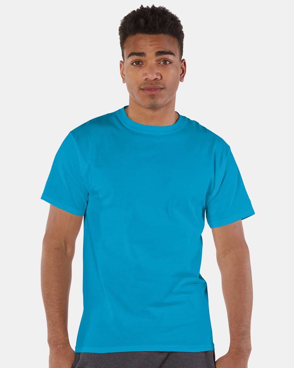 🔥 Champion Men's Classic T-Shirt Short Sleeve Cotton Crewneck Up To 4XL T425 - Picture 148 of 155