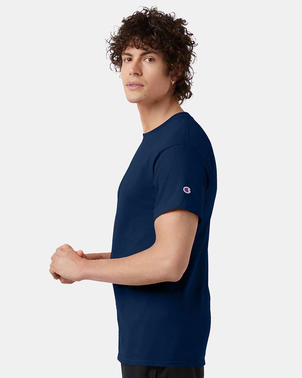 🔥 Champion Men's Classic T-Shirt Short Sleeve Cotton Crewneck Up To 4XL T425 - Picture 67 of 155