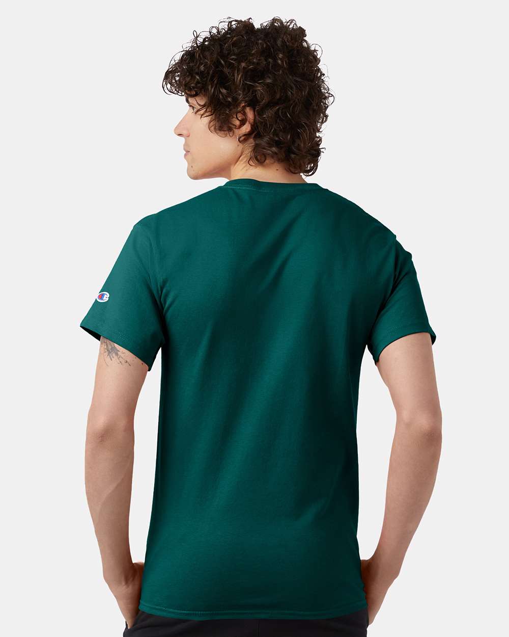 🔥 Champion Men's Classic T-Shirt Short Sleeve Cotton Crewneck Up To 4XL T425 - Picture 50 of 155