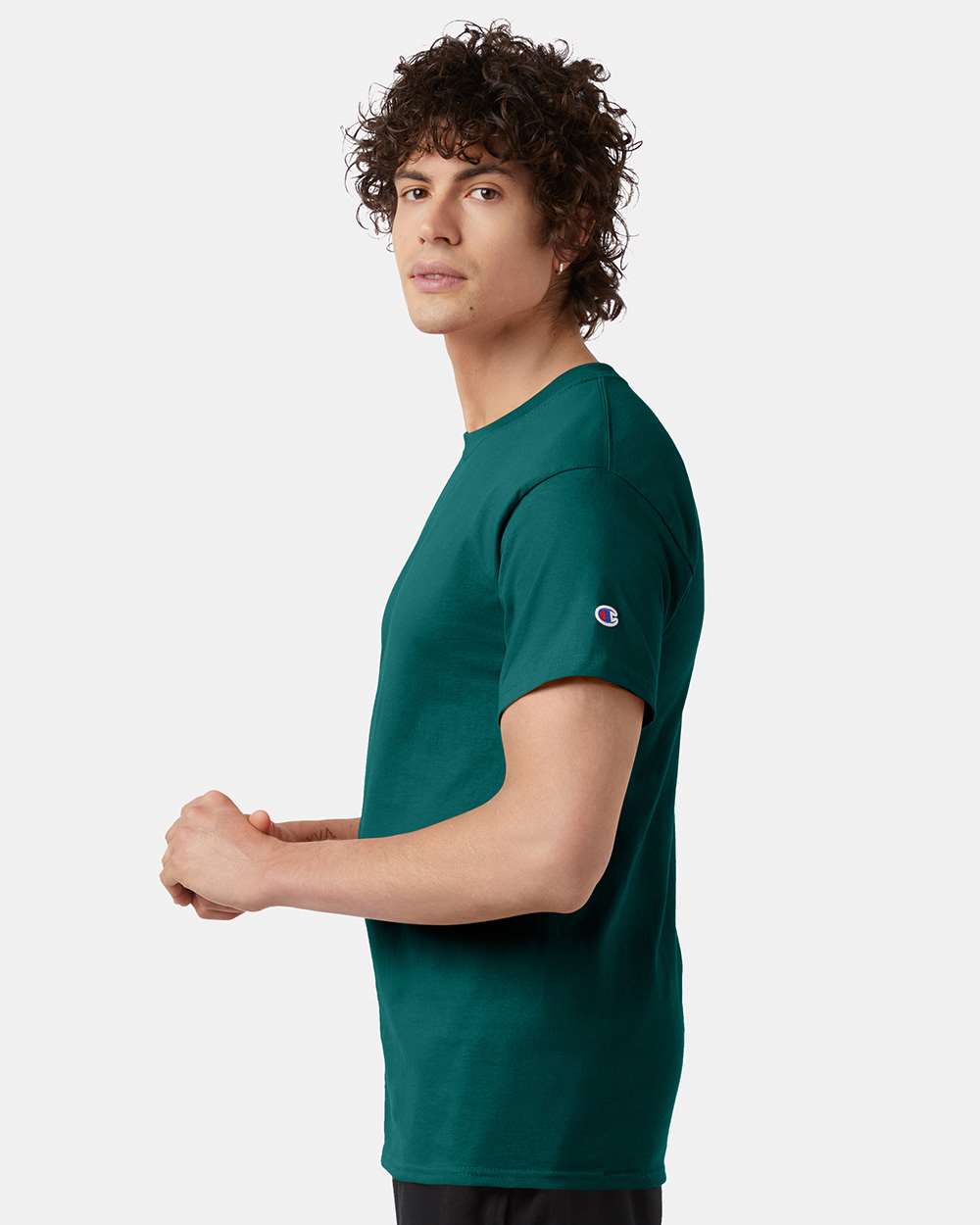 🔥 Champion Men's Classic T-Shirt Short Sleeve Cotton Crewneck Up To 4XL T425 - Picture 46 of 155