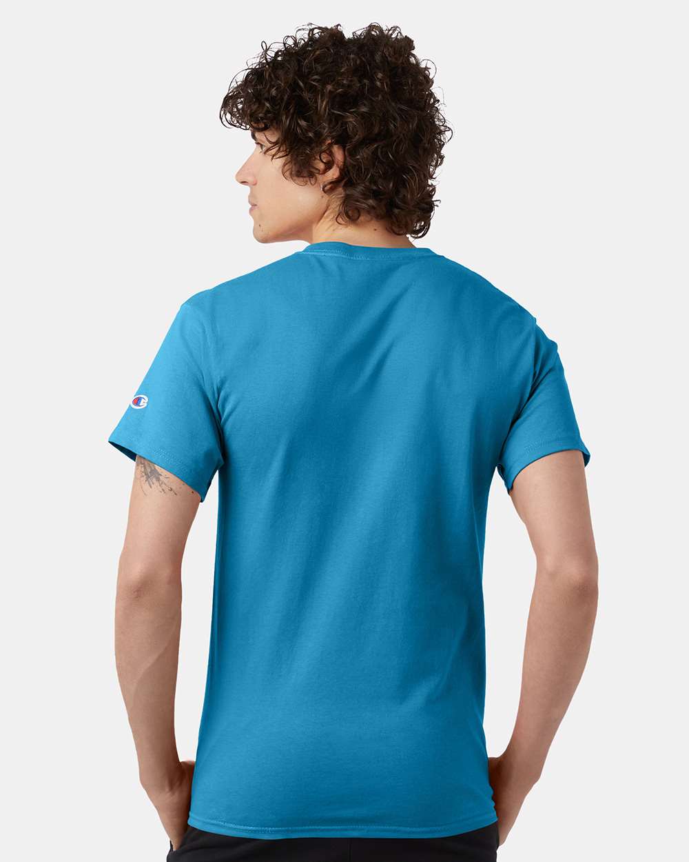 🔥 Champion Men's Classic T-Shirt Short Sleeve Cotton Crewneck Up To 4XL T425 - Picture 23 of 155