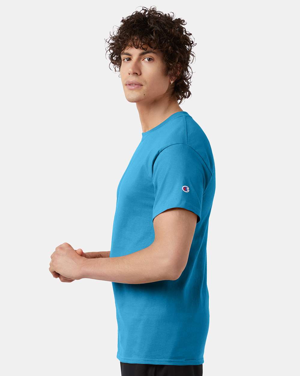 🔥 Champion Men's Classic T-Shirt Short Sleeve Cotton Crewneck Up To 4XL T425 - Picture 19 of 155