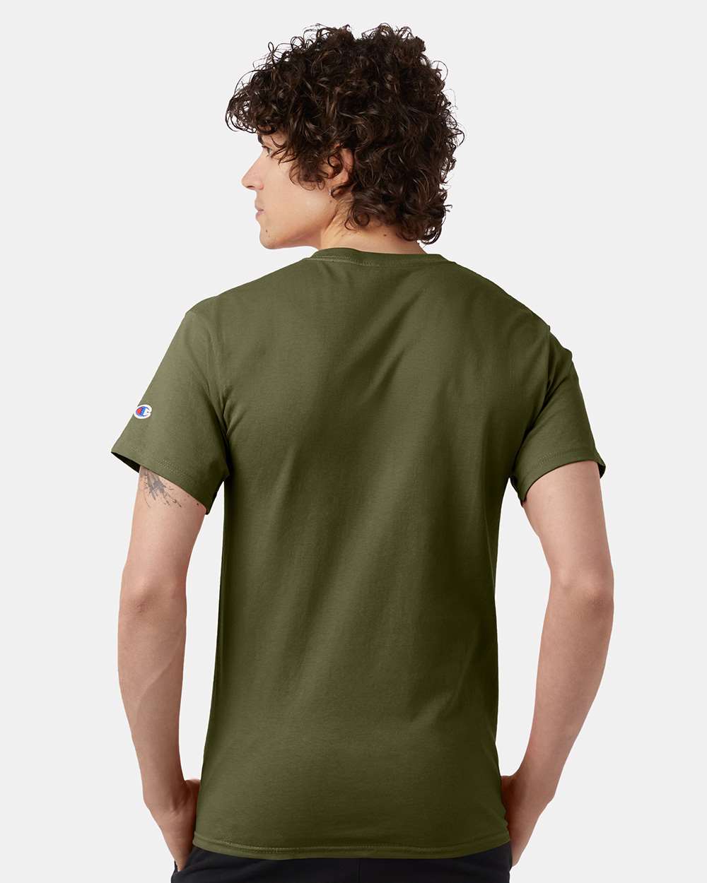 🔥 Champion Men's Classic T-Shirt Short Sleeve Cotton Crewneck Up To 4XL T425 - Picture 55 of 155