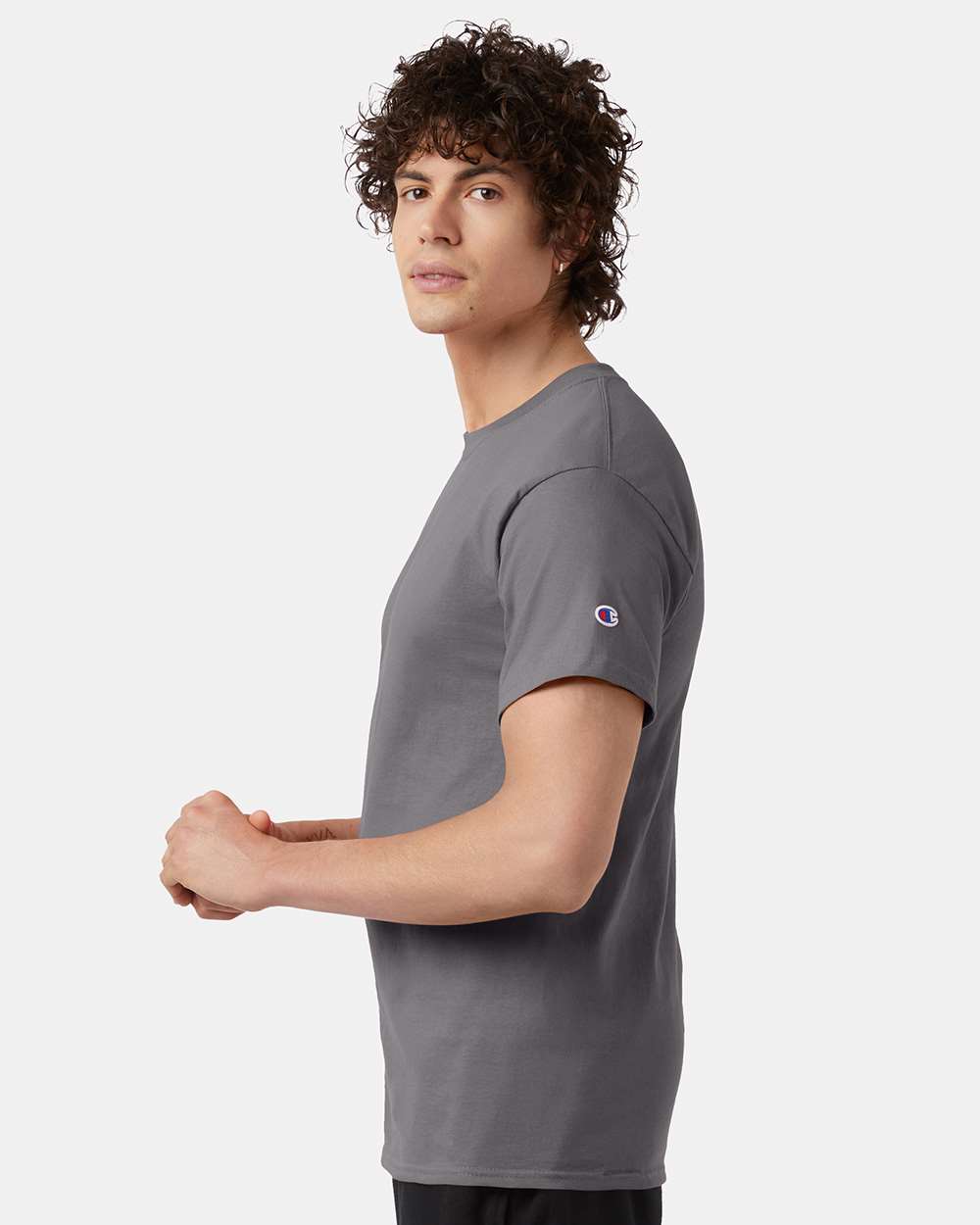 🔥 Champion Men's Classic T-Shirt Short Sleeve Cotton Crewneck Up To 4XL T425 - Picture 142 of 155