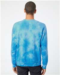 Independent Trading Co. Unisex Midweight Tie-Dyed Crewneck Sweatshirt, view 5