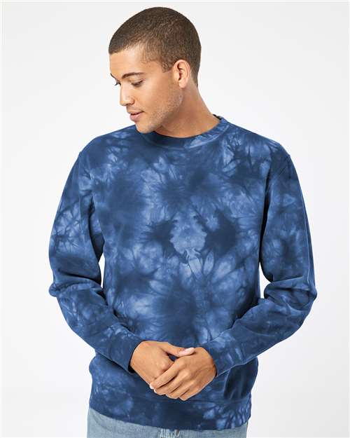 Unisex Midweight Tie-Dyed Crewneck Sweatshirt