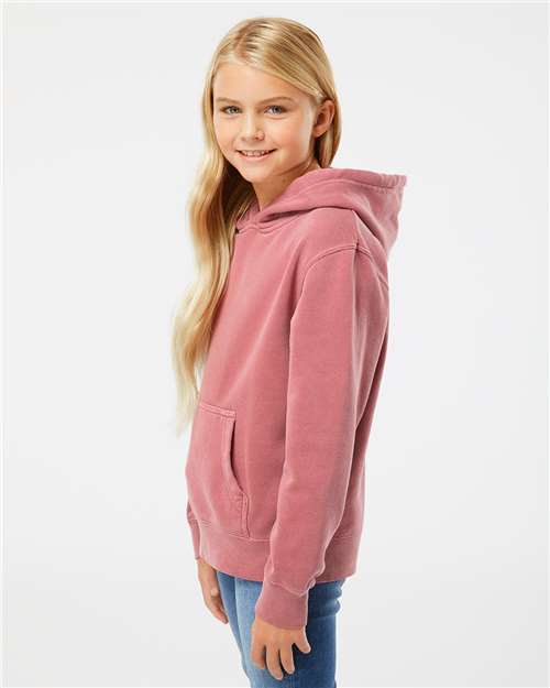 Youth Midweight Pigment-Dyed Hooded Sweatshirt