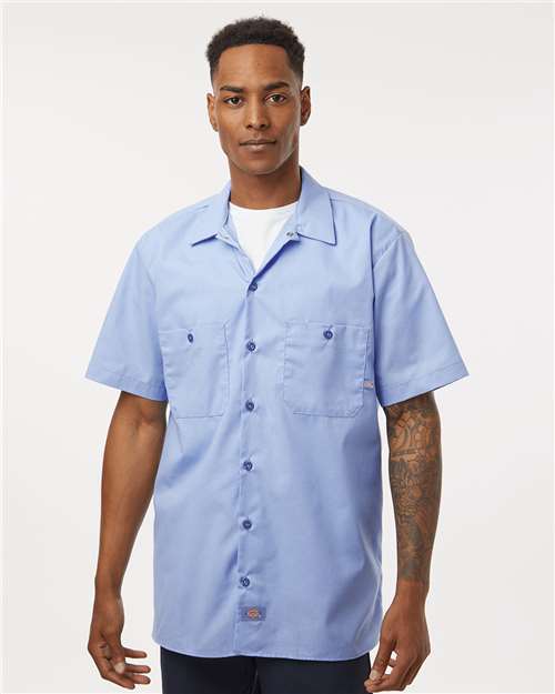 Men's Tall Industrial Short Sleeve Work Shirt