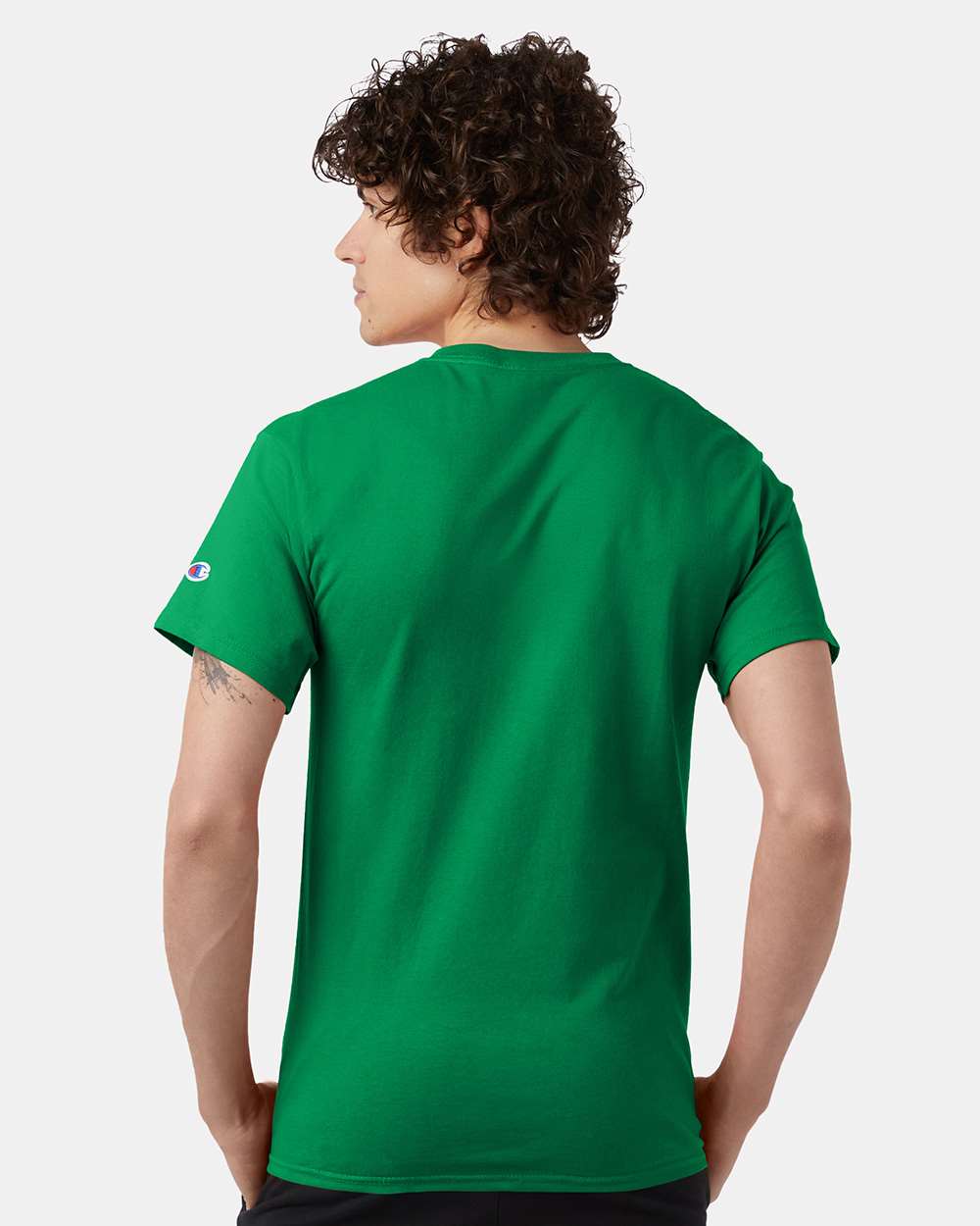 🔥 Champion Men's Classic T-Shirt Short Sleeve Cotton Crewneck Up To 4XL T425 - Picture 66 of 155