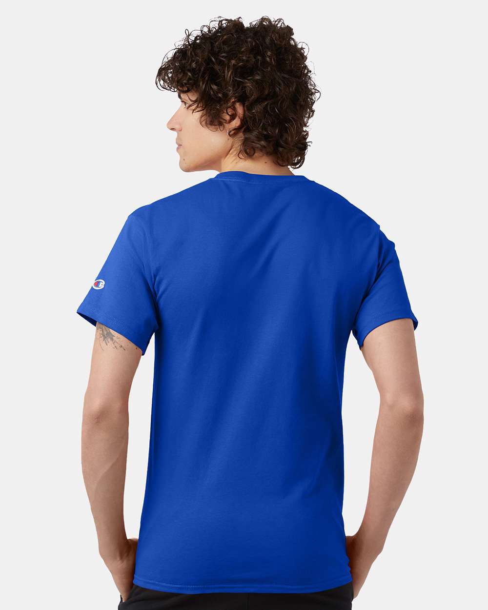 🔥 Champion Men's Classic T-Shirt Short Sleeve Cotton Crewneck Up To 4XL T425 - Picture 12 of 155