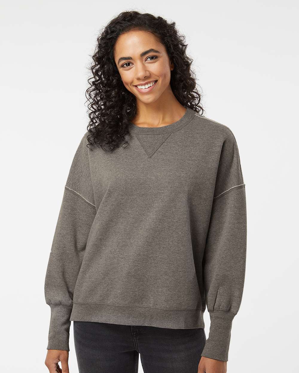 MV Sport W22712 - Women's Sueded Fleece Crewneck Sweatshirt