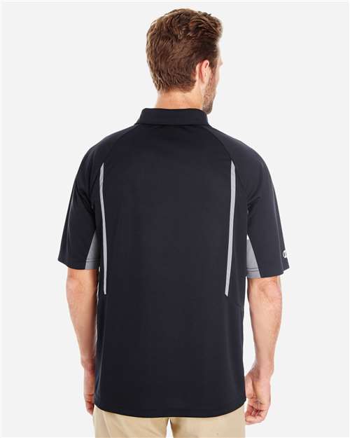 Men's Two-Tone Avenger Polo – On Model – Back