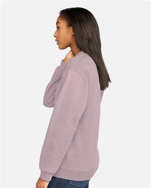 Unisex Softstyle® Midweight Crewneck Sweatshirt – On Model – Side