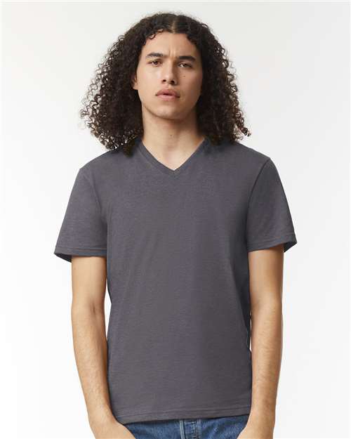 Unisex CVC V-Neck Tee