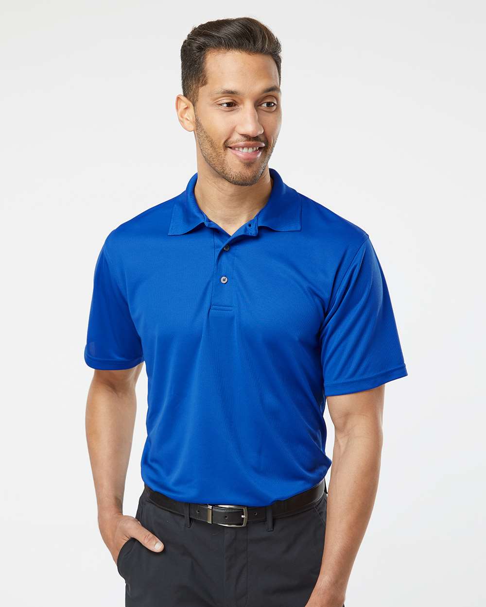 🔥 Paragon Men Saratoga Performance Mini Mesh Polo Shirt Up To 4XL 100 - Picture 111 of 133