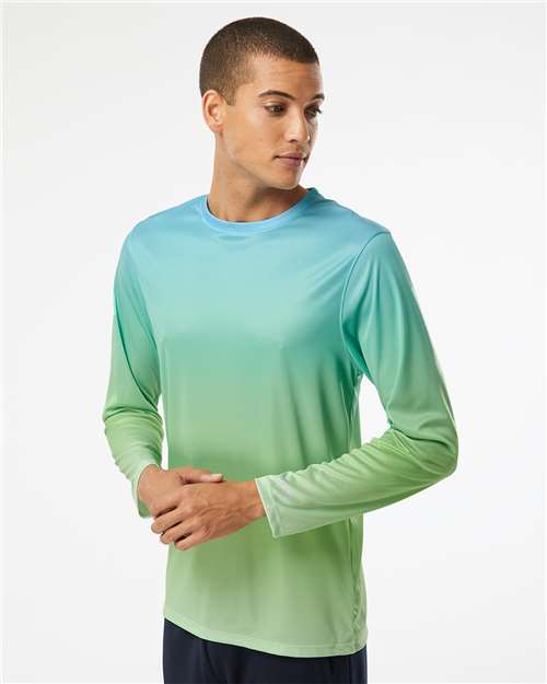 Unisex Barbados Performance Pin Dot Long Sleeve T-Shirt