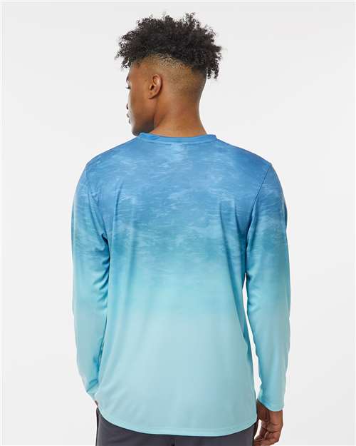 Unisex Montauk Oceanic Fade Performance Long Sleeve T-Shirt