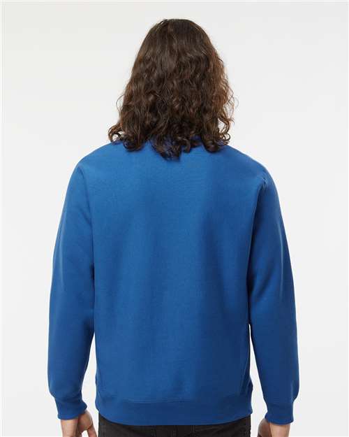 Unisex Legend Premium Heavyweight Cross-Grain Crewneck Sweatshirt – On Model – Back