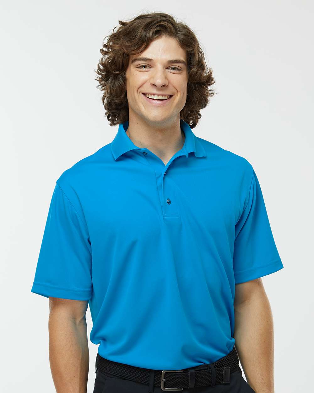 🔥 Paragon Men Saratoga Performance Mini Mesh Polo Shirt Up To 4XL 100 - Picture 123 of 133