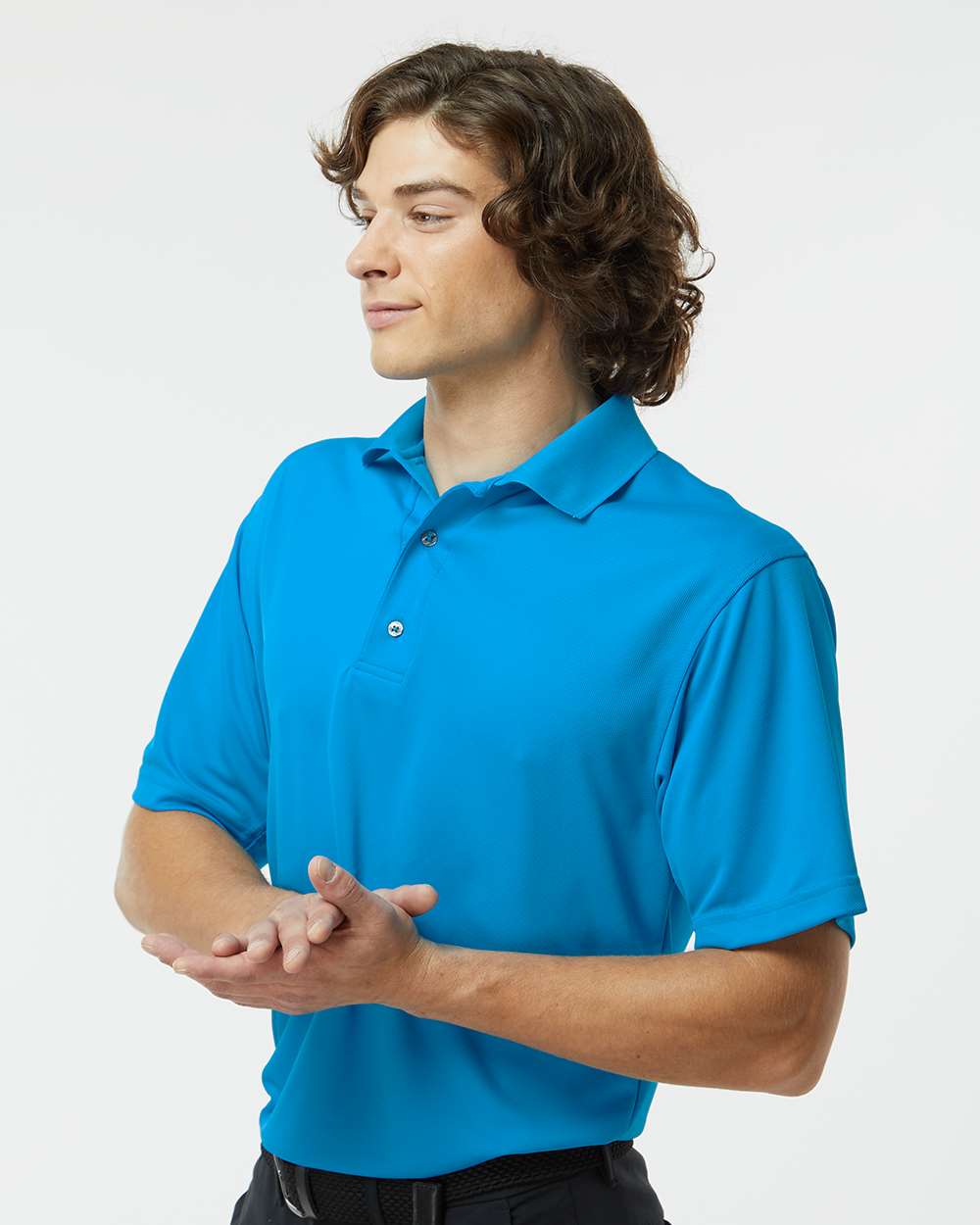 🔥 Paragon Men Saratoga Performance Mini Mesh Polo Shirt Up To 4XL 100 - Picture 122 of 133