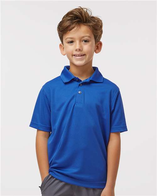 Youth Saratoga Performance Mini Mesh Polo