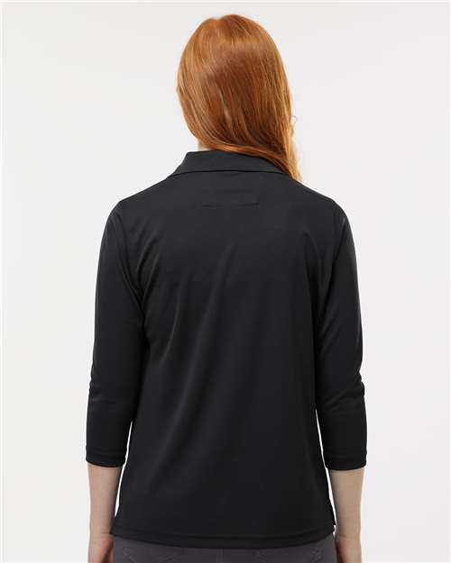 Women's Lady Palm Three-Quarter Sleeve Polo – On Model – Back