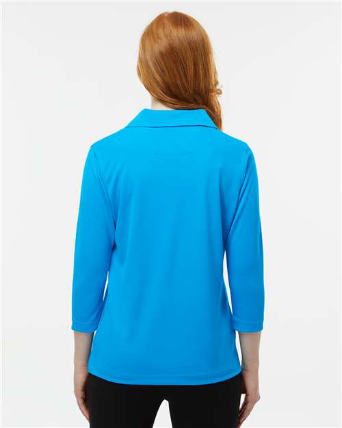 Women's Lady Palm Three-Quarter Sleeve Polo – On Model – Back
