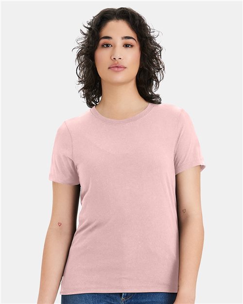 Alternative 4450HM Camiseta de modal Triblend con cuello redondo para mujer Model Shot