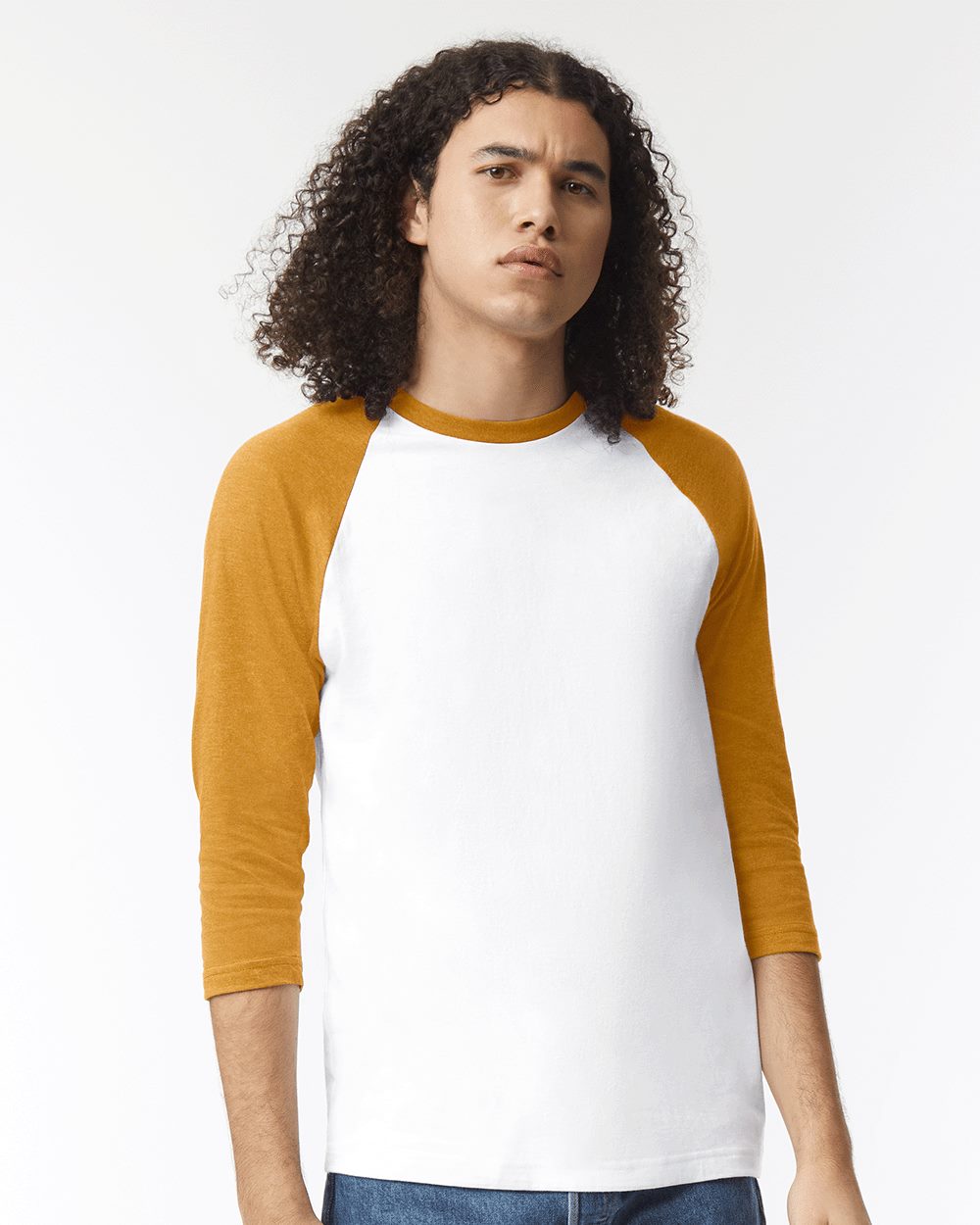 American Apparel 2003CVC - CVC Three-Quarter Sleeve Tee