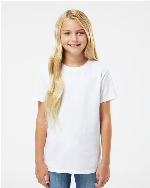 SoftShirts 402 Youth Organic T-Shirt Model Shot