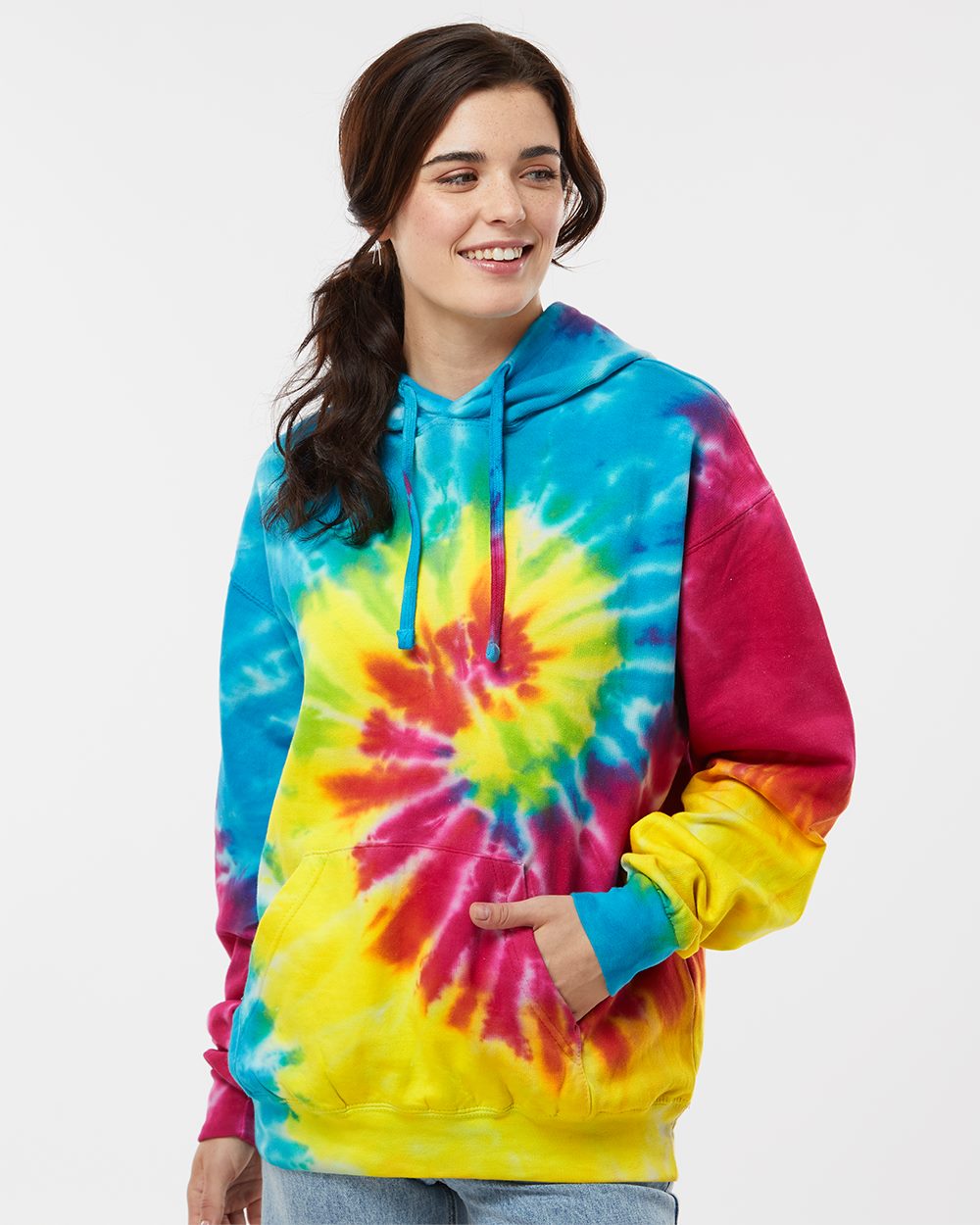 Independent Trading Co. PRM4500TD - Midweight Tie-Dyed Hooded Sweatshirt