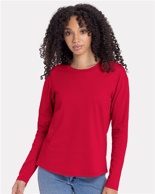 Built in Bra Tops for Women Long Sleeve T Shirt Women Crew Neck Long Sleeve  T Shirt Dress Women Women's Long Sleeve Tops Side Split Red Long Sleeve