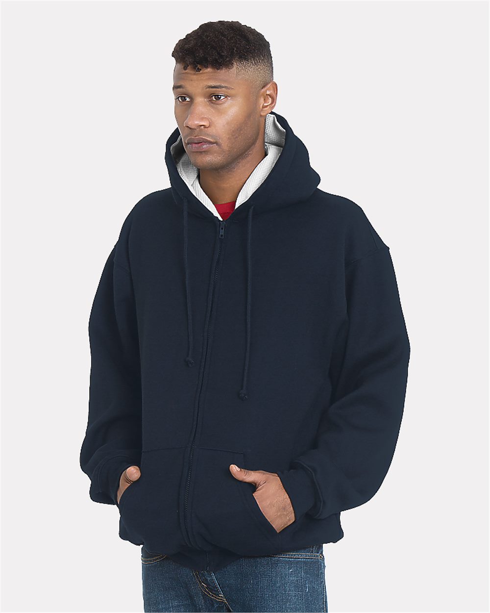 Bayside 940 - USA-Made Super Heavy Thermal Lined Full-Zip Hooded Sweatshirt