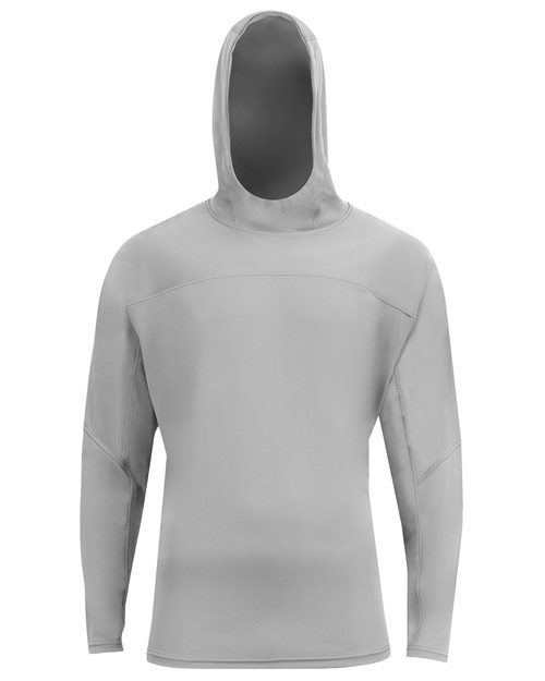Unisex Airflex Long-Sleeve Scuba Neck Hooded T-Shirt