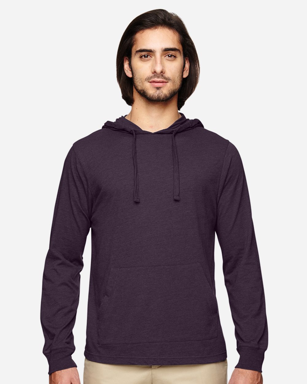 Econscious EC1085 Eco Jersey Pullover Hooded Long Sleeve TShirt