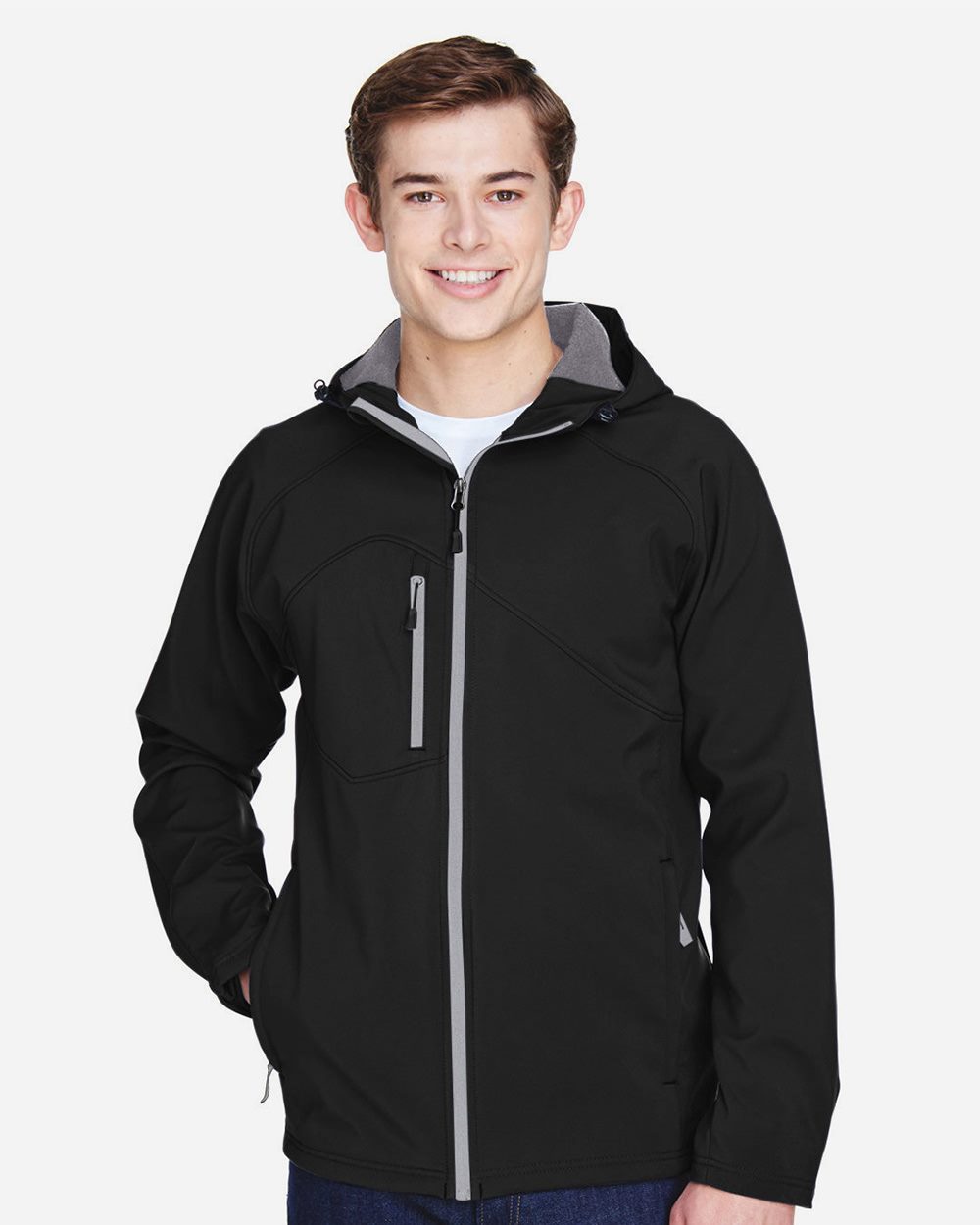 Brunswick ジップアップジャケット SUN RIDGE Ash City North End 88166 - Prospect Men's Soft Shell Jacket