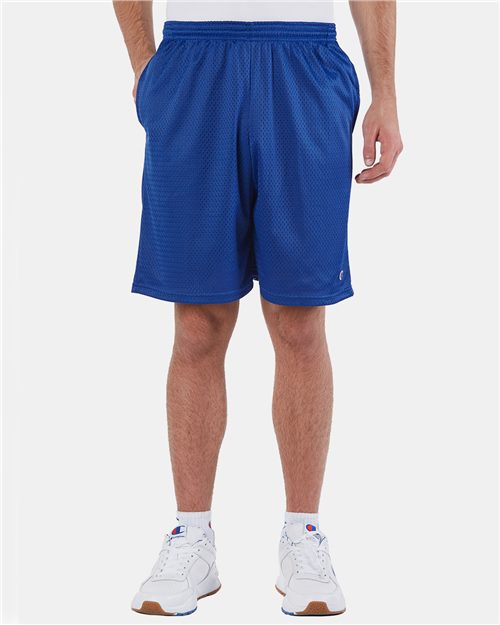Champion S162 Polyester Mesh 9" Shorts with Pockets Model Shot